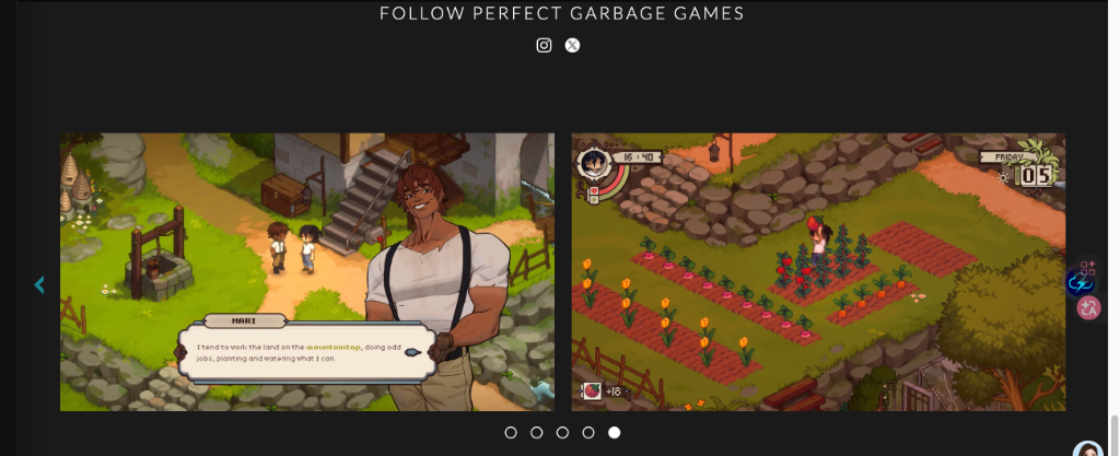 Grave Seasons In-Game Gameplay Screenshots showing character dialogue and farming